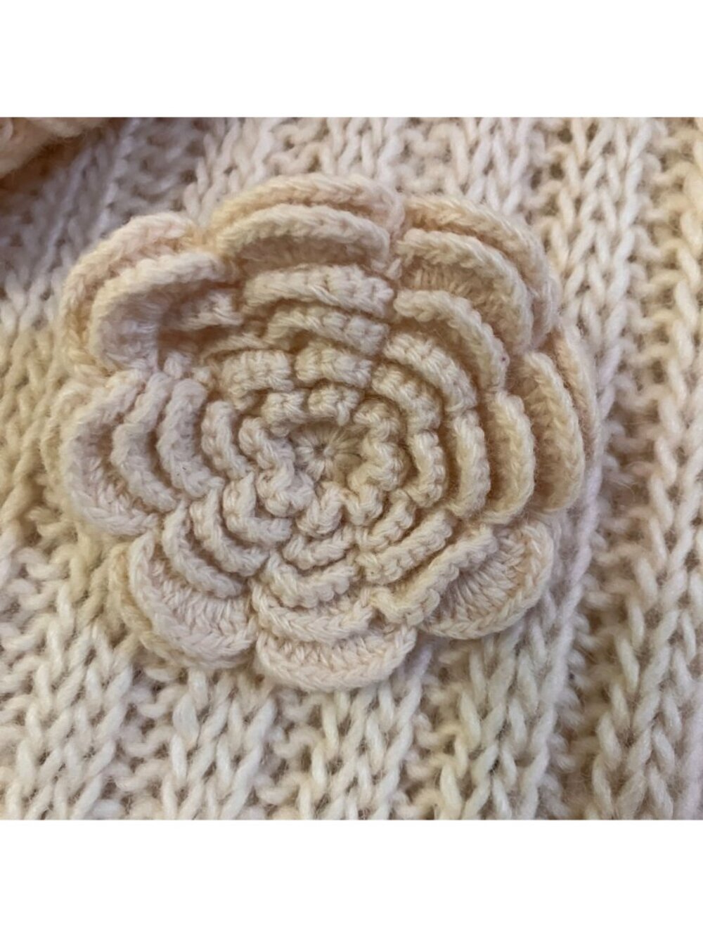 Anthropologie Womens Sleeping On Snow Wool Poncho Sweater Small OS Beige SP EXC - Picture 6 of 12